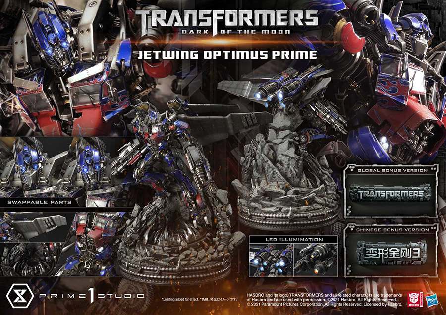 Transformers dark of fashion the moon jetwing optimus prime