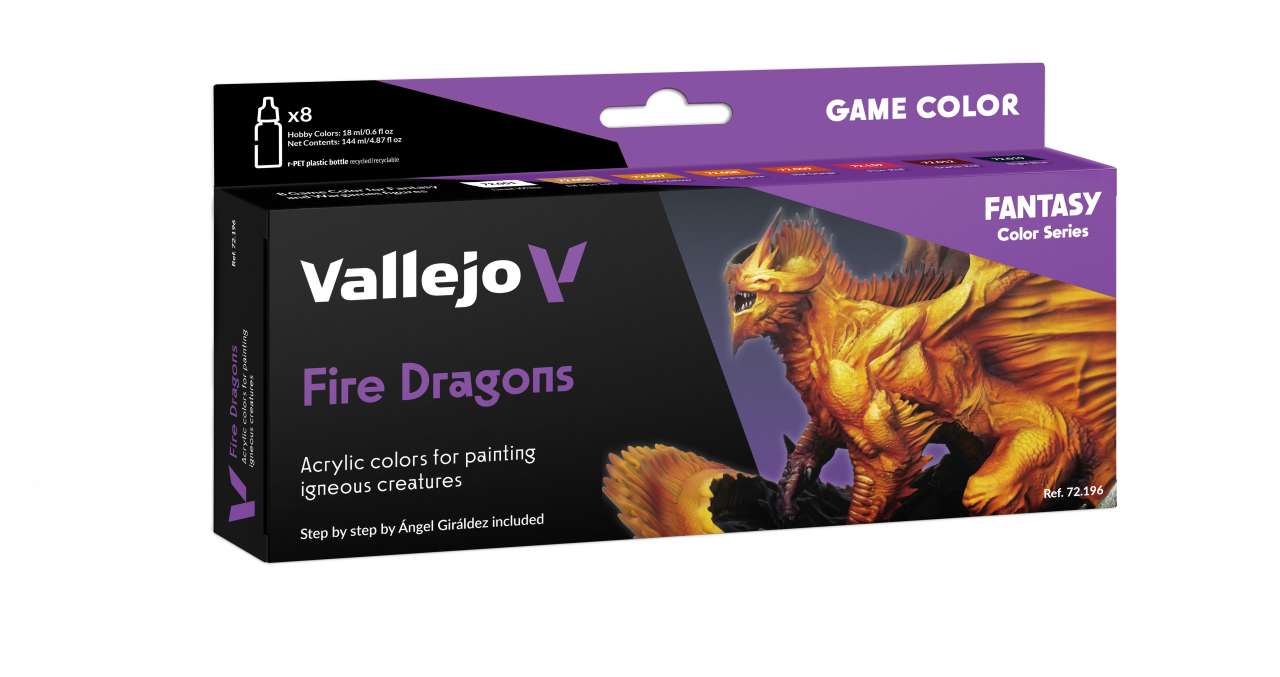 98769-GAME COLOR SET 72196 FIRE DRAGONS